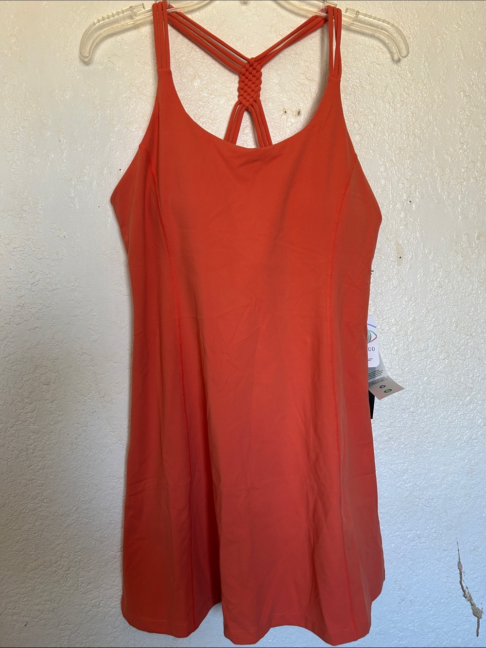 Women’s Orange Strappy Blackout Athletic Dress by PREUCO - Picture 3 of 4